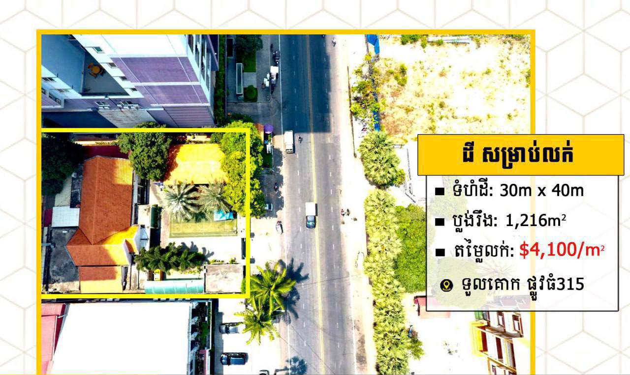 ដីសម្រាប់លក់ (Land for sale)